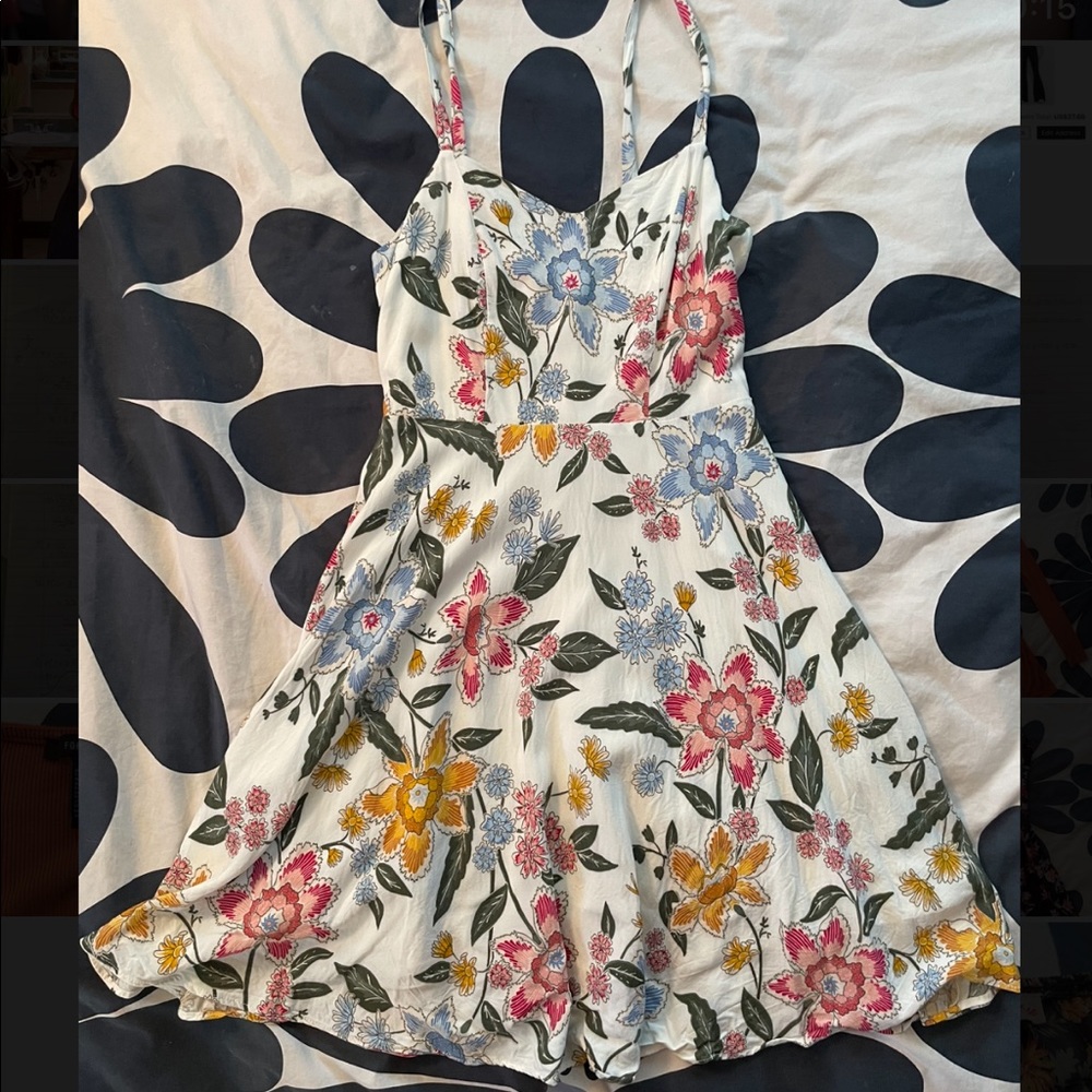 Floral white dress